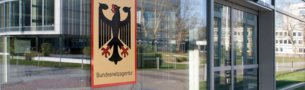 Eingang Hauptgebäude Bundesnetzagentur in Bonn