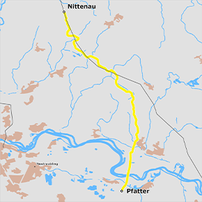 Trassenverlauf des Abschnitts Nittenau – Pfatter des BBPlG-Vorhabens 5 Trassenverlauf des Abschnitts Nittenau – Pfatter des BBPlG-Vorhabens 5