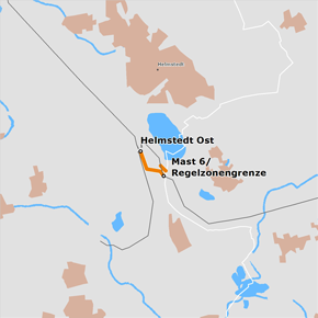 möglicher Trassenverlauf des Abschnitts Regelzonengrenze – Helmstedt Ost des BBPlG-Vorhabens 10 möglicher Trassenverlauf des Abschnitts Regelzonengrenze – Helmstedt Ost des BBPlG-Vorhabens 10