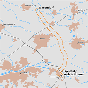 Trassenkorridor des Abschnitts Warendorf - Lippetal/Welver/Hamm des BBPlG-Vorhabens 49 Trassenkorridor des Abschnitts Warendorf - Lippetal/Welver/Hamm des BBPlG-Vorhabens 49