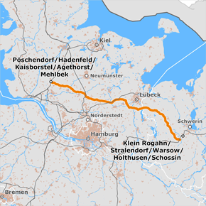 Vorschlagstrasse zwischen den Netzverknüpfungspunkten Pöschendorf / Hadenfeld / Kaisborstel / Agethorst / Mehlbek – Klein Rogahn / Stralendorf / Warsow / Holthusen / Schossin (BBPlG-Vorhaben 81a) Vorschlagstrasse zwischen den Netzverknüpfungspunkten Pöschendorf / Hadenfeld / Kaisborstel / Agethorst / Mehlbek – Klein Rogahn / Stralendorf / Warsow / Holthusen / Schossin (BBPlG-Vorhaben 81a)