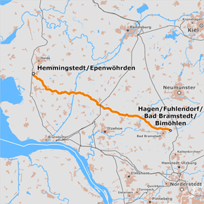 Vorschlagstrasse des Bestandteils Hemmingstedt / Epenwöhrden - Hagen / Fuhlendorf / Bad Bramstedt / Bimöhlen (BBPlG-Vorhaben 81f) Vorschlagstrasse des Bestandteils Hemmingstedt / Epenwöhrden - Hagen / Fuhlendorf / Bad Bramstedt / Bimöhlen (BBPlG-Vorhaben 81f)