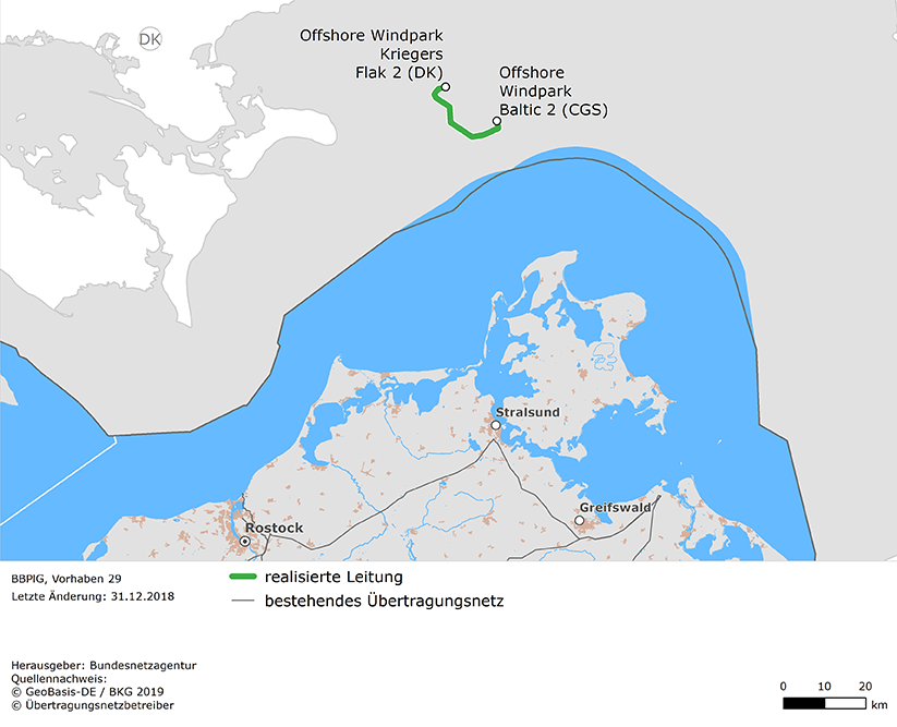 Trassenverlauf der Combined Grid Solution (BBPlG-Vorhaben 29)