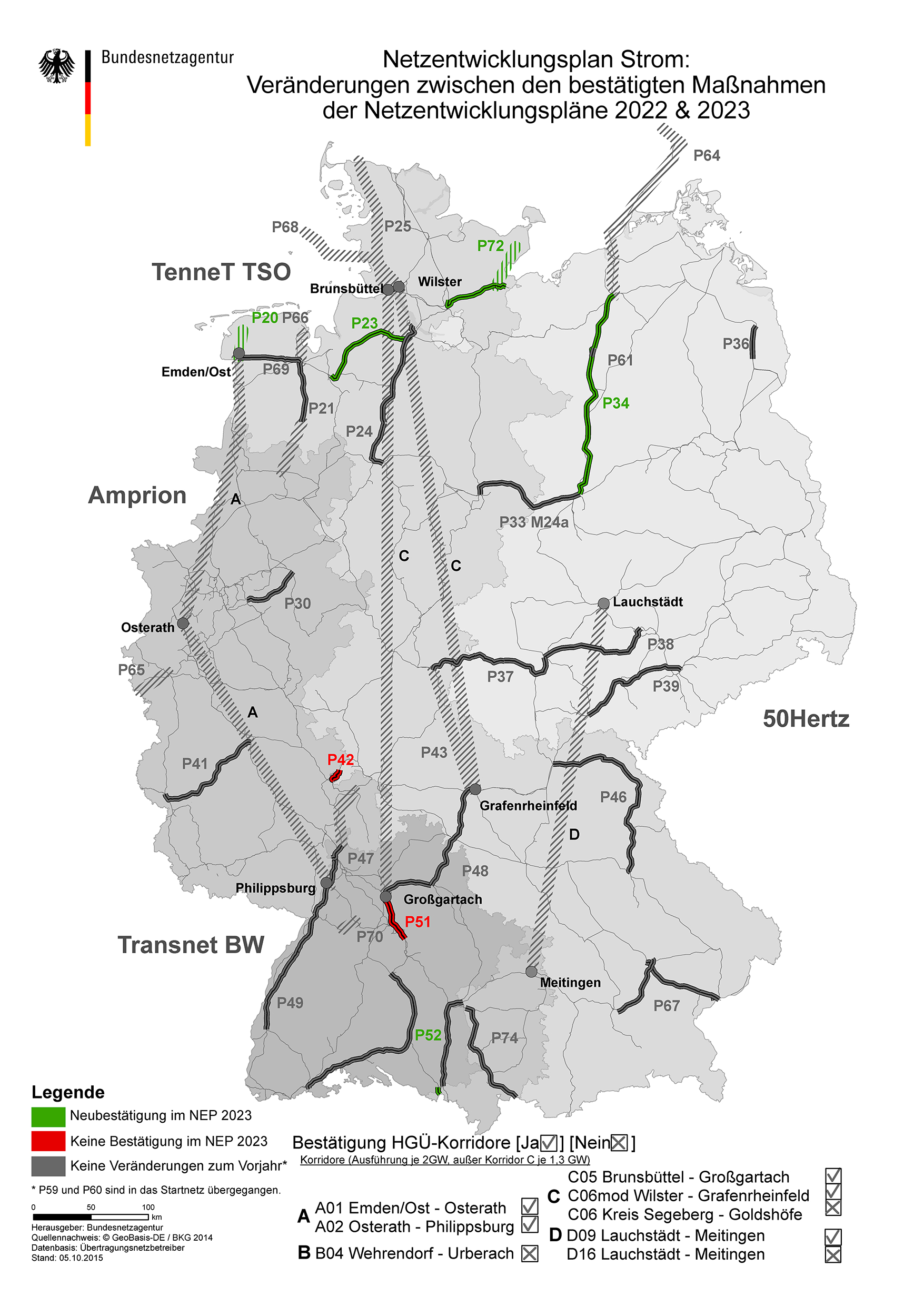 Netzausbau - Netzentwicklungspläne 2023 und Umweltbericht